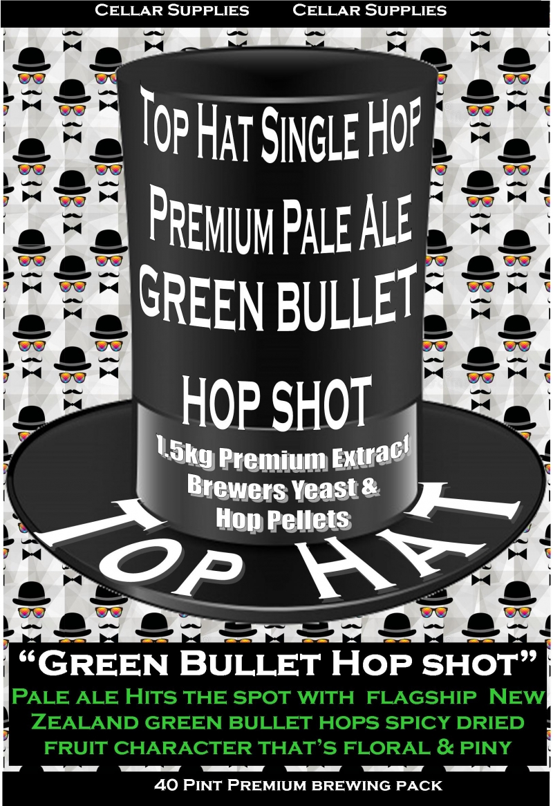 top hat green bullet hop shot