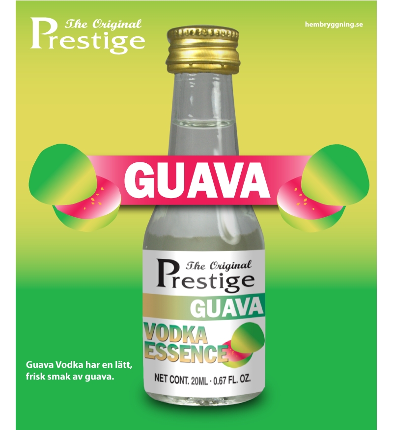 prestige guava vodka essence 20ml