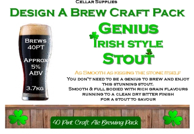 design a brew craft pack genius irish stout