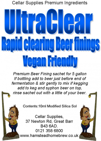 ultraclear beer finings vegaon friendly