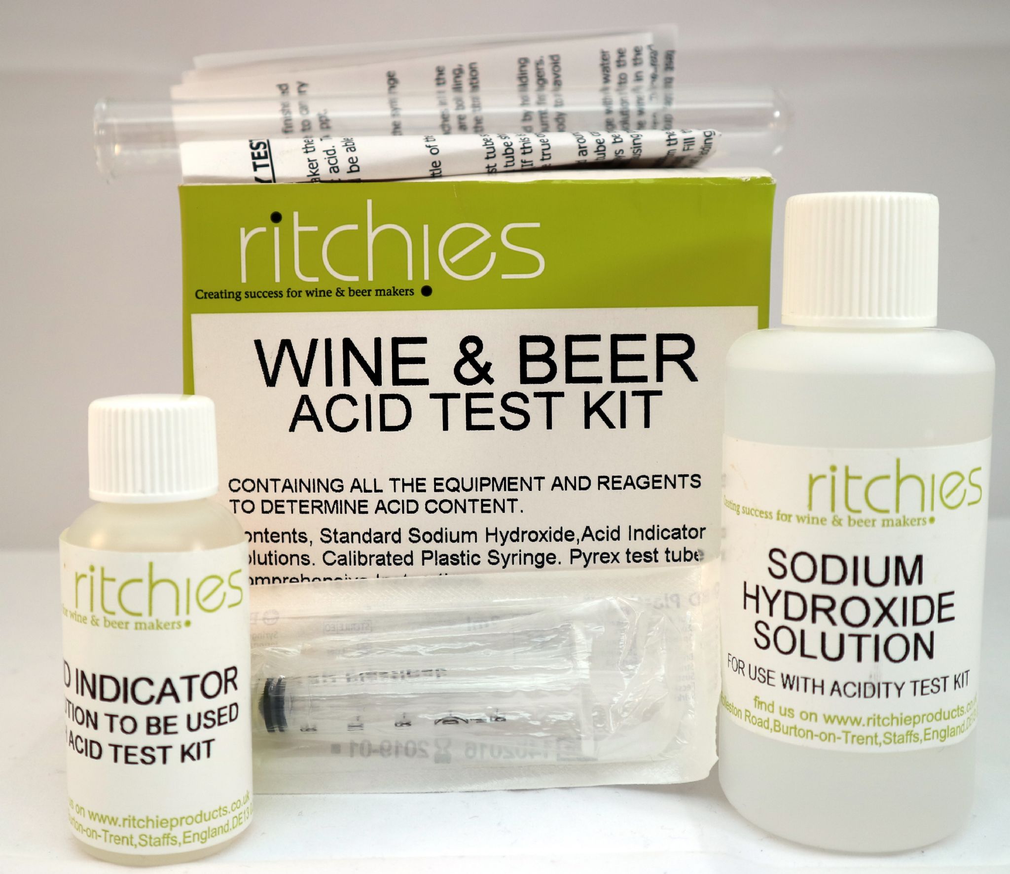 2 x Acid Test 260 CIDER OR WINE - ACIDIMETER ACID TESTING KIT FOR BEER 